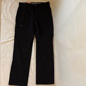 NWT Eddie Bauer Men's Rainier Tech Pant Black 32x32 Storm Repel Comfort Stretch